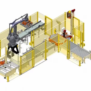 paletizadora com robocaixaspacotes