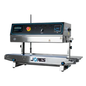 Selladora Banda Continua 800 Vertical con Codificador Ink Jet Digital