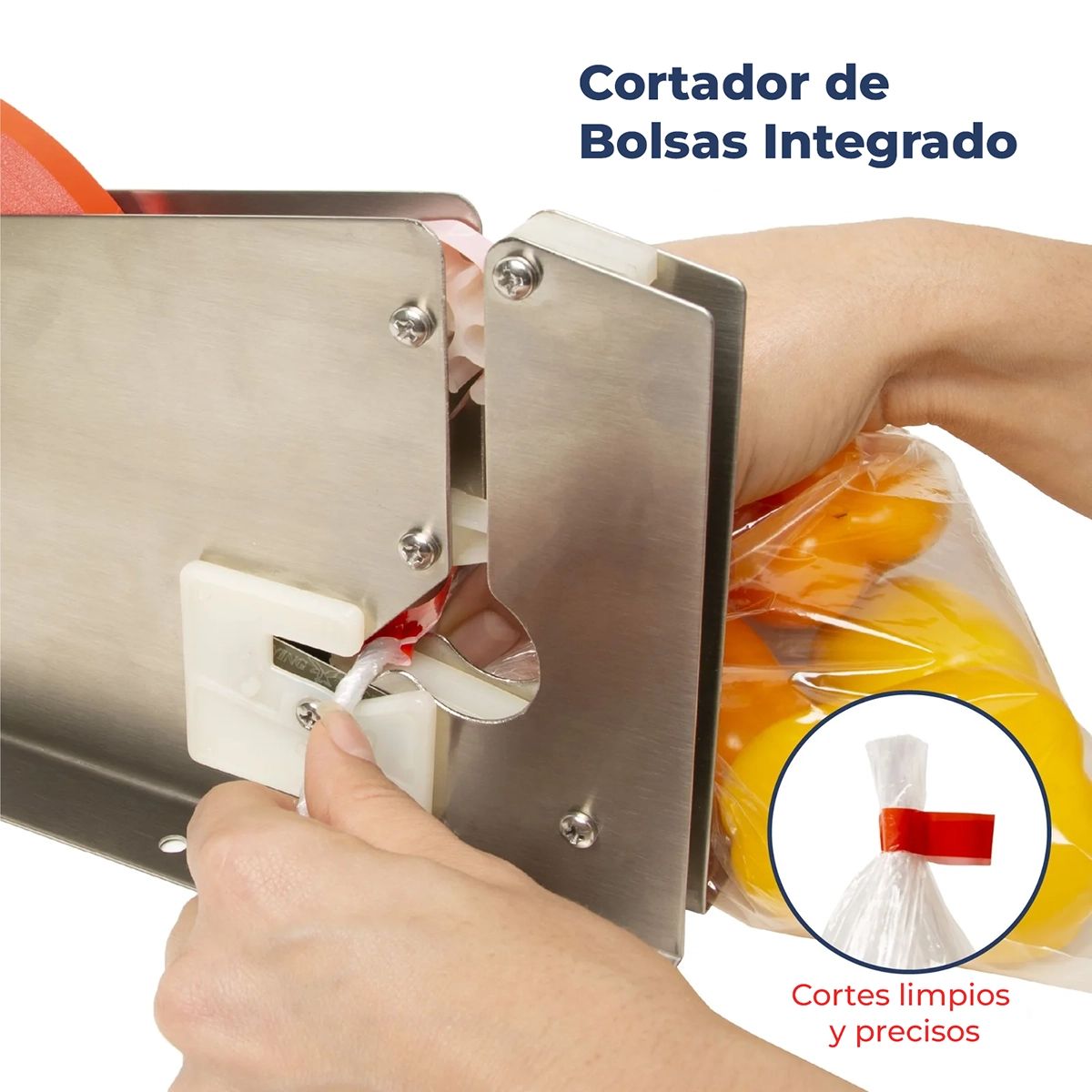 Precintadora Manual de Bolsas MBC-110IC (Inox) - Imagen 4